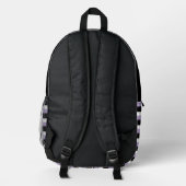 For Style Lovers – Abstract Purple Art Backpack プリントバックパック (裏面)