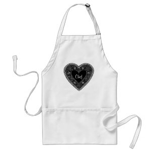 For Sweetheart Chefsヴィンテージレースハートエプロン スタンダードエプロン