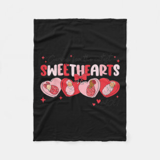 For Sweethearts Nicu気にナースバレンタインスワドル フリースブランケット