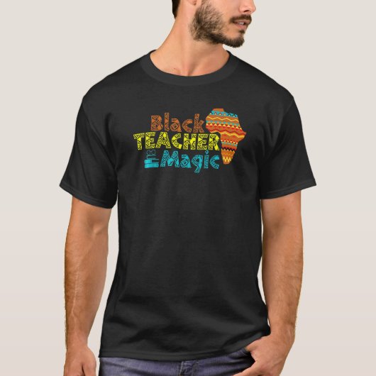 For Teachers Black Teacher Magic African History M Tシャツ (正面)