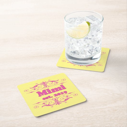 For That Special "Mimi 2019" スクエアペーパーコースター (インサイチュ)