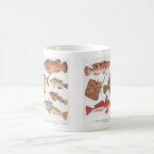 For the Angler -ヴィンテージ魚イラスト コーヒーマグカップ (中央)