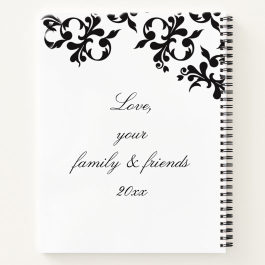 「For the Bride」レシピ本 ノートブック (裏面)