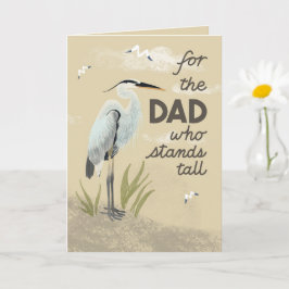 For the Dad Who Stands Tall – Heron Father’s Day カード