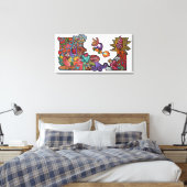 For the Love Of By Squid Fear City (2.5) キャンバスプリント (インサイチュ (寝室))