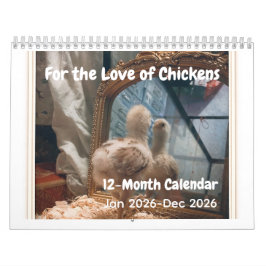 For the Love of Chickens 2026 Calendar カレンダー