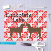 For the Love of Chocolate Lab Dogs 薄葉紙 (クラフト)