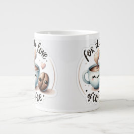 For the Love of Coffee Perfect Gift for Coffee Lov ジャンボコーヒーマグカップ