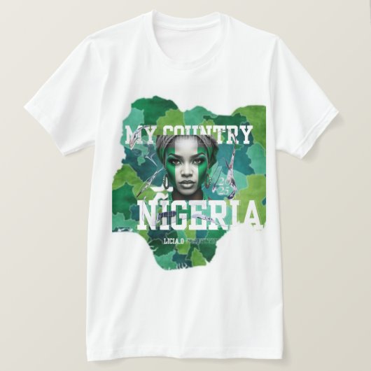For the Love of Naija Tシャツ (デザイン正面)