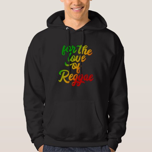 For the Love of Reggae Rasta Colors パーカ (正面)