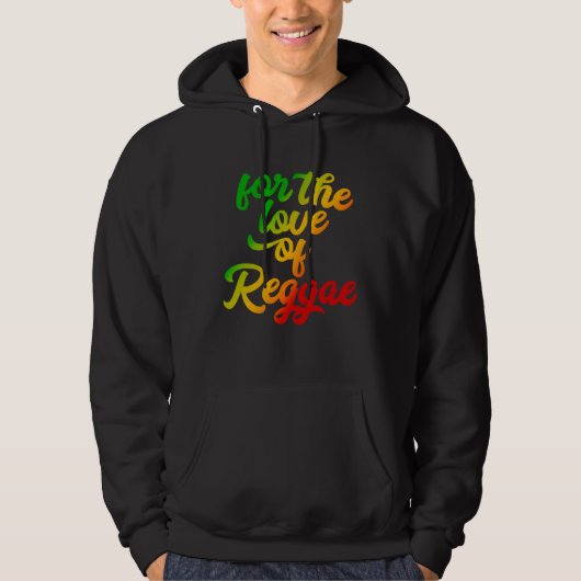 For the Love of Reggae Rasta Colors パーカ (正面)