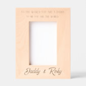 “For the Man Who Means Everything” レーザー彫刻フレーム (正面)