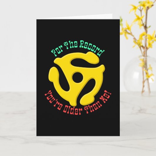 FOR THE RECORD by Jeff Wilis Art カード (黄色い花)