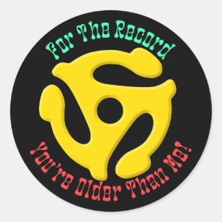 FOR THE RECORD by Jeff Willis Art ラウンドシール