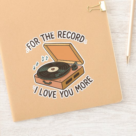 For the Record: I Love You More 💖 シール (ノートブック)