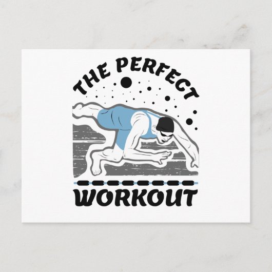 For The Swimmer - The Perfect Workout Swim ポストカード (正面)