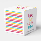 "For the Tooth Fairy"おもしろいストライプの歯箱 フェイバーボックス (裏面サイド)