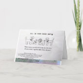 For the Veterinarian ALL IN YOUR DOGS DAY Holiday カード (裏面)