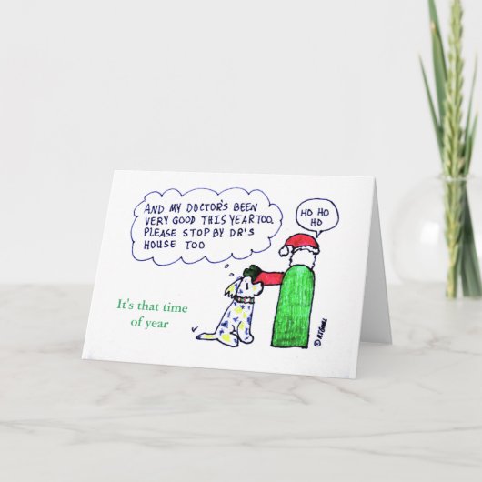 For the Veterinarian ALL IN YOUR DOGS DAY Holiday カード (正面)