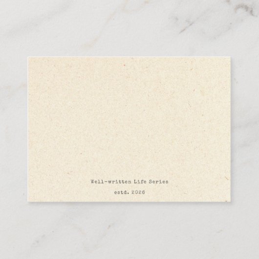 For the Wordsmith Graduation Gift Insert ノートカード (裏面)