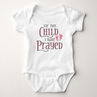 For This Child I Have Prayed Baby Bodysuit ベビーボディスーツ