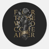 For Those Who Come After  ラウンドシール (正面)