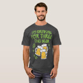 For Three Im Drinking St Patricks Day Men Dad Tシャツ (正面フル)