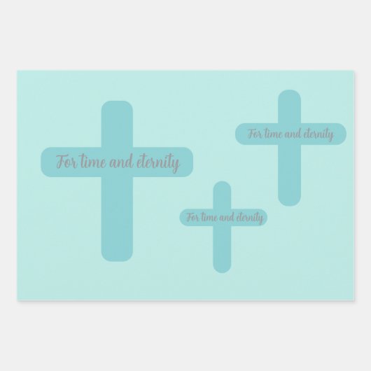 For time and eternity ラッピングペーパーシート (正面)