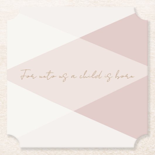 For Unto Us a Child is Born ペーパーコースター (正面)