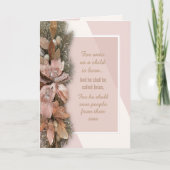 For Unto Us a Child is Born Christmas Card サンキューカード (正面)