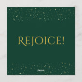 For Unto Us A Child Is Born | Christmas Invitation 招待状 (裏面)