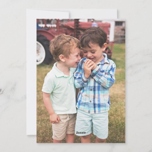 For Unto You is 生まれ This Day Photo Holiday Card シーズンカード (裏面)