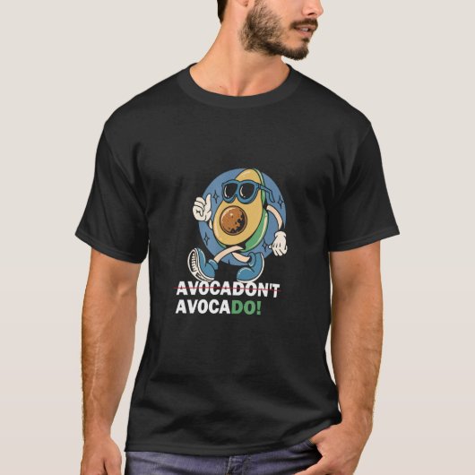 for vegan vegetarian avocado yoga tシャツ (正面)