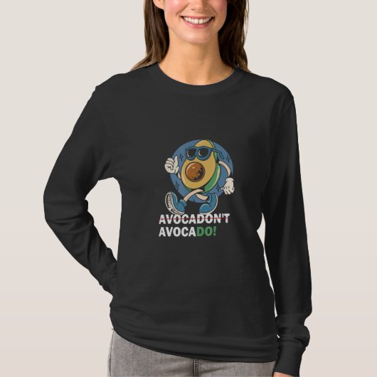 for vegan vegetarian avocado yoga tシャツ (正面)