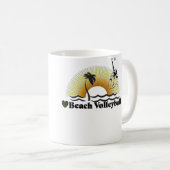 For Volleyball Fans Beach Volleyball Trendy コーヒーマグカップ (正面右)