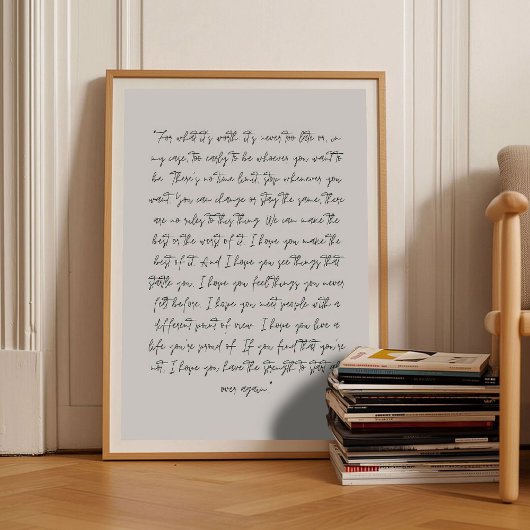 For What It's Worth Print Affirmation Print Fitzge ポスター