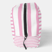 For Women Light Pink & White Striped Toiletry Bag ドップキット (右)