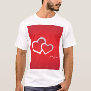 for Youバレンタインデーハートデザイン Tシャツ