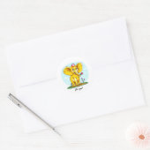 For You – Cute Elephant Sticker ラウンドシール (封筒)