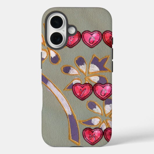 For You From Me：美しいフローラハートデザイン Case-Mate iPhoneケース (裏面)