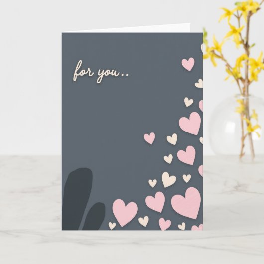 For You Hearts Simple Love Card カード (黄色い花)