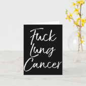 For You Lung Cancer Quote Funny For Lung Cancer  カード (黄色い花)