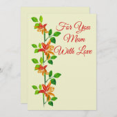 For You Mum Flat Card シーズンカード (正面/裏面)