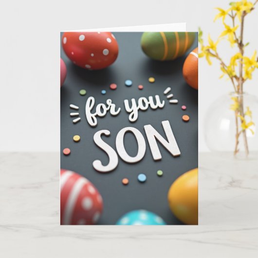 For You Son Celebration Card カード (黄色い花)