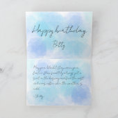 For you who was born in the winter birthday card カード (内部)