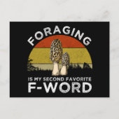 foragingは私のお気に入りの二番目のFワード(Morels) ポストカード (正面)