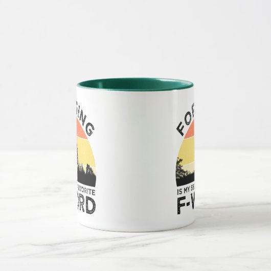 foragingは私のお気に入りの二番目のFワード(Morels) マグカップ (中央)