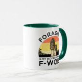 foragingは私のお気に入りの二番目のFワード(Morels) マグカップ (正面右)