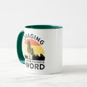 foragingは私のお気に入りの二番目のFワード(Morels) マグカップ (正面左)