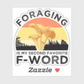 foragingは私の第二のFお気に入りのワードのシャンテレル シール (シート)